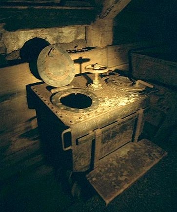 Old mining equipment displayed